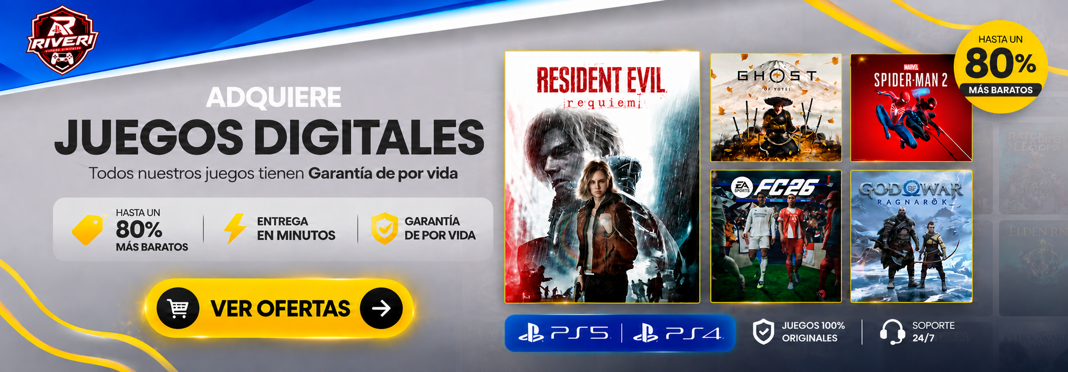 Descubre los juegos digitales de nuestro catálogo para PlayStation.